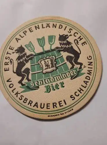 Bierdeckel - Ersre Alpenländische Volksbrauerei Schladming