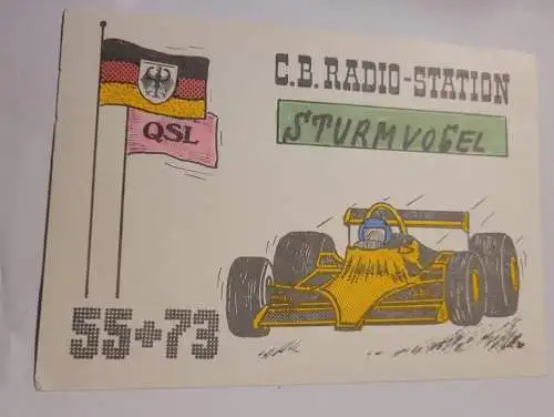QSL Karte - CB-Radio - Station - Sturmvogel