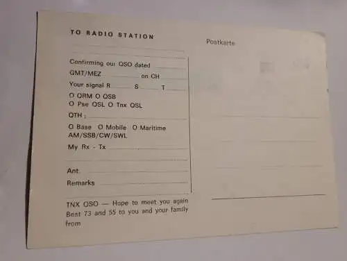 QSL Karte - CB-Radio - Station - Sturmvogel