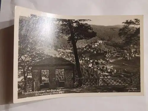 Trippsteinhäuschen mit Blick auf Schwarzburg - Thüringer Wald