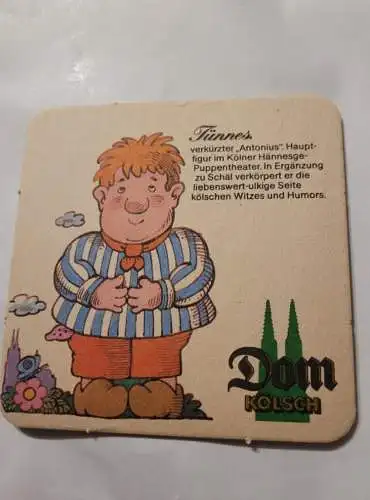 Bierdeckel - Dom Kölsch - Tünnes