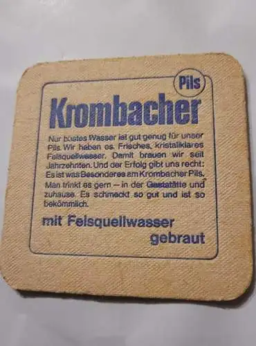 Bierdeckel - Krombacher Pils