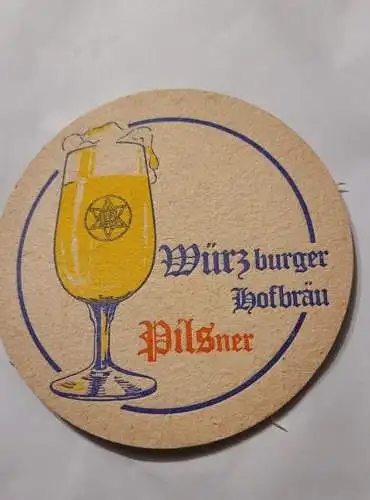 Bierdeckel - Würzburger Hofbräu Pilsener