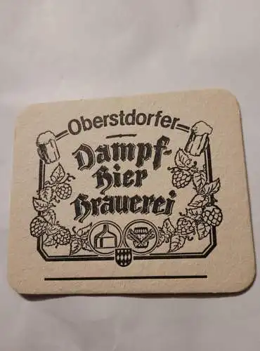Bierdeckel - Oberstdorfer Dampf Bier Brauerei