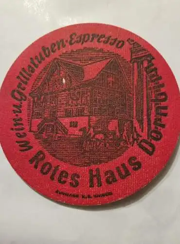 Bierdeckel - Rotes Haus Dornbirn