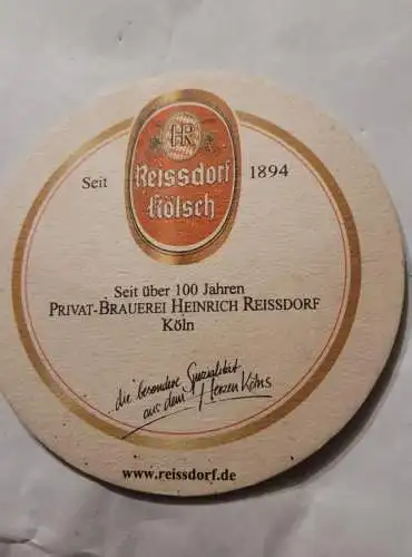 Bierdeckel - Reissdorf Kölsch