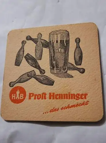 Bierdeckel - Prost Henninger