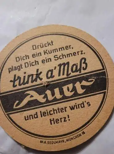 Bierdeckel - Auer-Bräu - Rosenheim