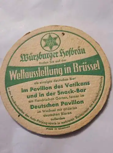 Bierdeckel - Würzburger Hofbräu