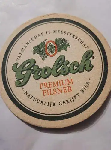 Bierdeckel - Grolsch Pilsener