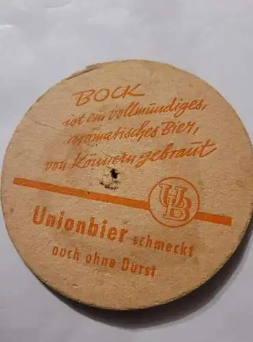 Bierdeckel - Unionsbrauerei Gross Gerau