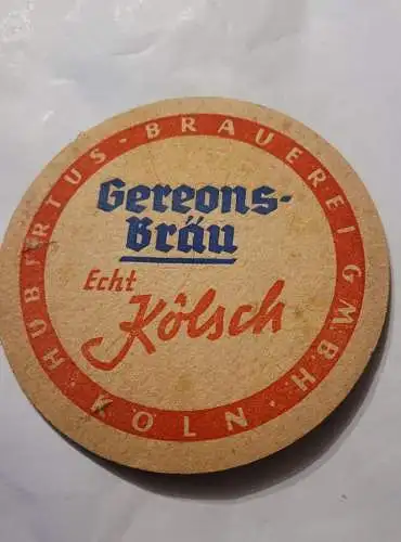 Bierdeckel - Echt Kölsch - Gereons Bräu (2)