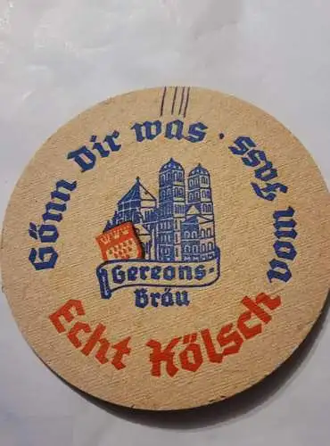 Bierdeckel - Echt Kölsch - Gereons Bräu