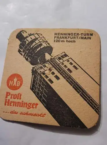 Bierdeckel - Henninger - Spanien Stierkampf