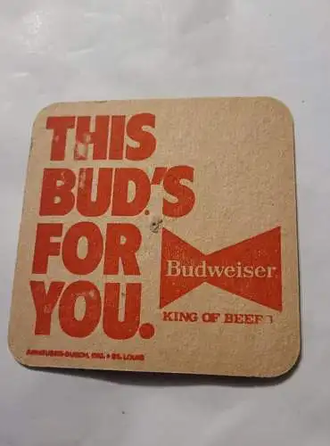 Bierdeckel - Budweiser - King of Beers