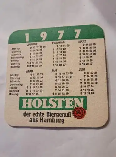 Bierdeckel - Holsten - Grüne Woche 1977