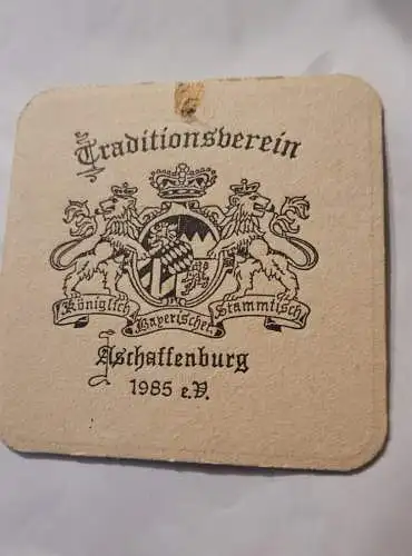 Bierdeckel - Traditionsverein Aschaffenburg 1985