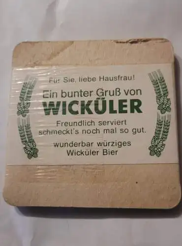 Bierdeckel - Ein Bunter Gruß von Wicküler