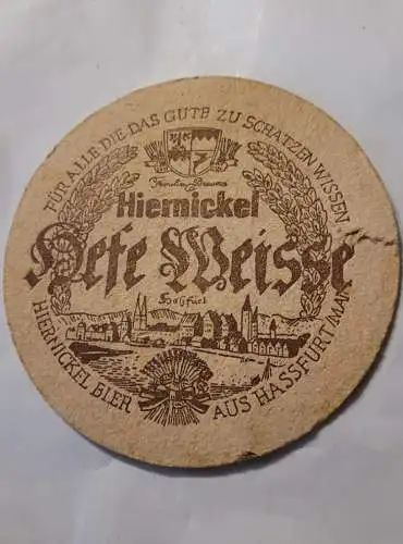 Bierdeckel - Hiernickel Bier