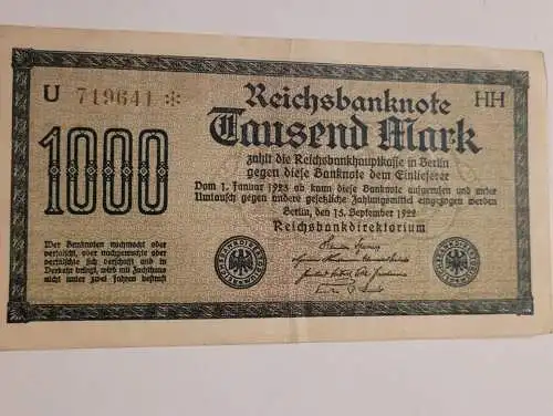 Reichsbanknote 1000 Mark - Deutschland