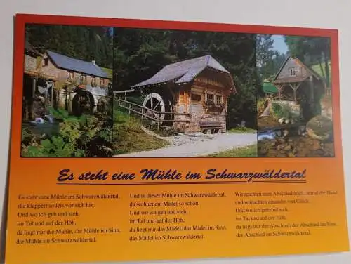 Es steht eine Mühle im Schwarzwäldertal