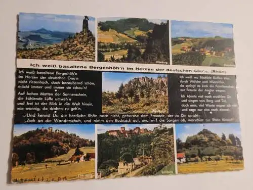 Ich weiß basaltene Bergeshöhn im Herzen der deutschen Gau'n, (Rhön)