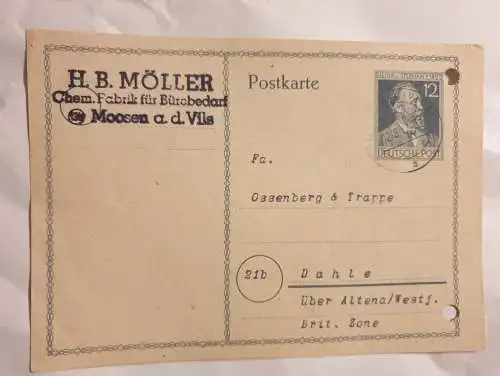 Postkarte 1947