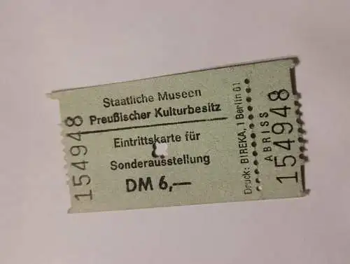 Eintrittskarte - Preußische Museen
