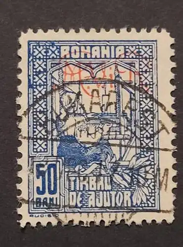 Romania - Timbru de Ajutor - 50 Bani - M. V. i. R.