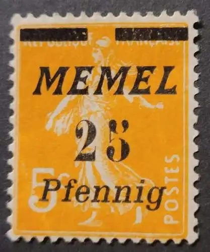 Memel - 25 Pfennig
