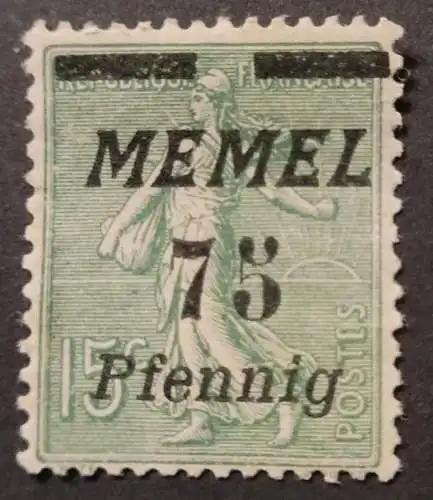 Memel - 75 Pfennig