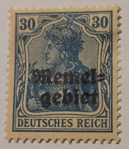Deutsches Reich 30 - Memelgebiet