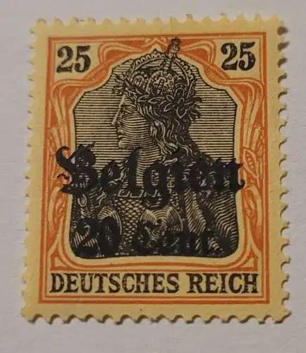 Deutsches Reich - Besetzung Belgien 20 Cent.