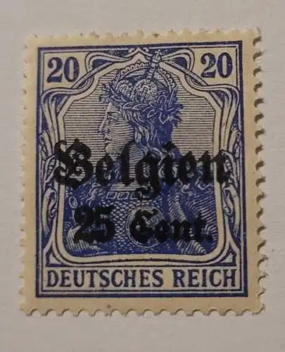 Deutsches Reich - Besetzung Belgien 25 Cent.