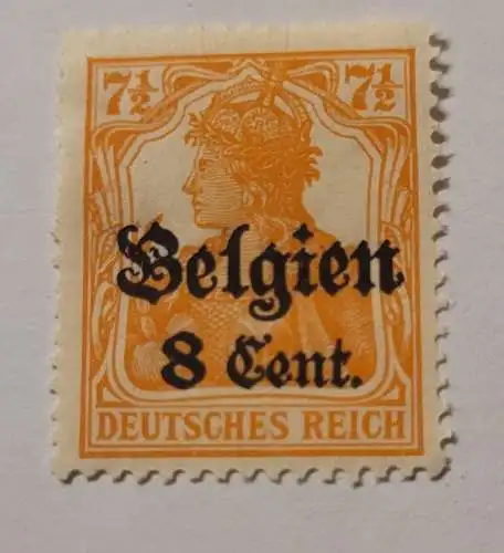 Deutsches Reich - Besetzung Belgien 8 Cent.