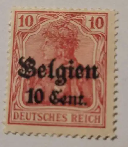 Deutsches Reich - Besetzung Belgien 10 Cent.