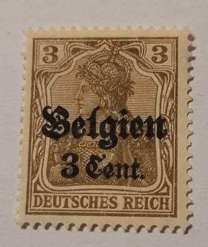 Deutsches Reich - Besetzung Belgien 3 Cent.