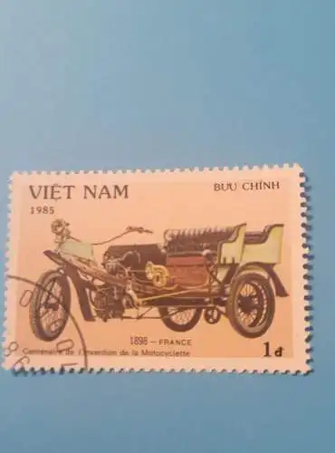 Vietnam - 1 d - Motocyclette 1898
