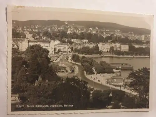 Zürich - Bürkliplatz, Buaibrücke, Bellevues