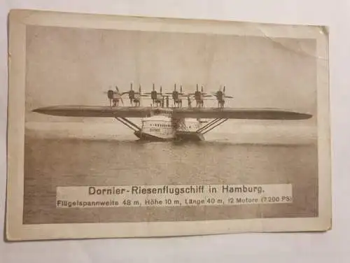 Dornier Riesenflugschiff in Hamburg