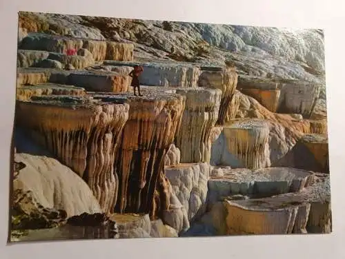 Türkei - Pamukkale, Travertenler Ierapolis, Calcer-Formationen.