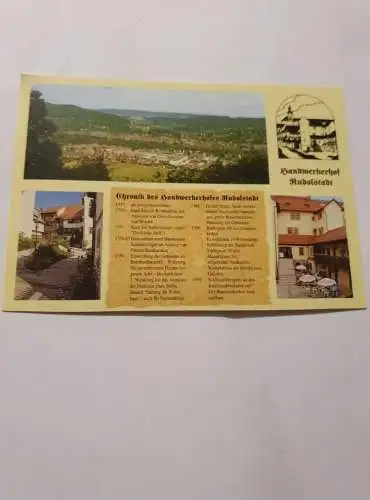 Thüringen - Rudolstadt Chronik des Handwerkhofes Rudolstadt