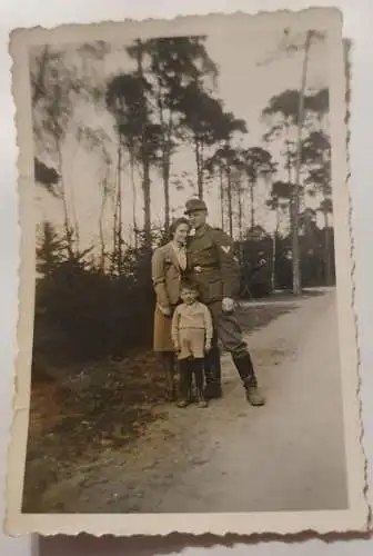 Wehrmacht Soldat mit Frau und Sohn