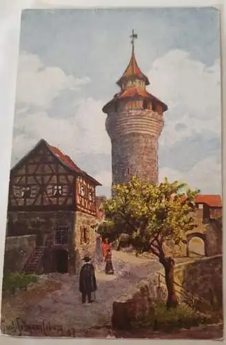 Nürnberg - Vestnerturm - Tiefer Brunnen