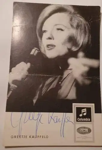 Autogrammkarte - Greetje Kauffeld