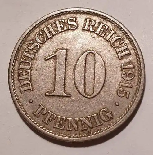 10 Pfennig - Deutsches Reich - 1915 A