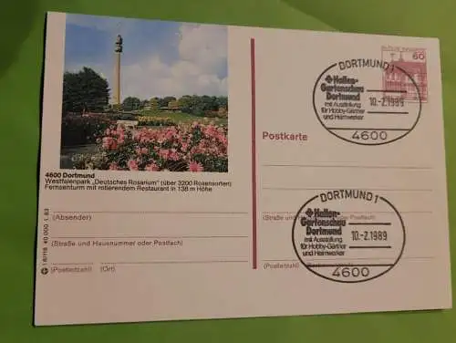 Dortmund - Sonderstempel - Hallen Gartenschau