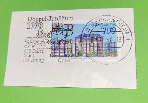 Stempel - Doppel Jubiläum 1990 Bad Mergenheim