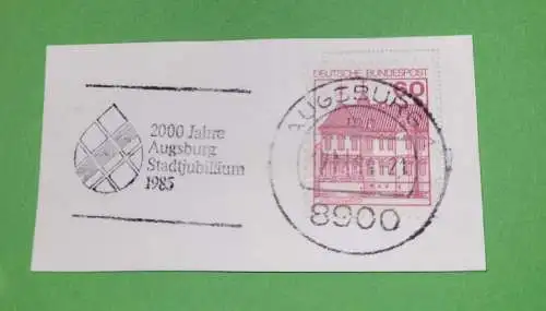 Stempel - 2000 Jahre Augsburg - Stadtjubiläum 1985