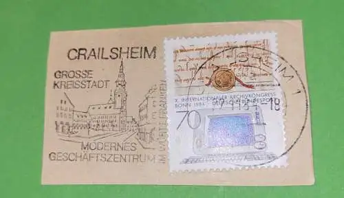 Stempel - Crailsheim - Grosse Kreisstadt